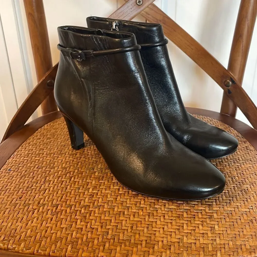 Ecco Black Ankle Boots - Picture 2 of 10